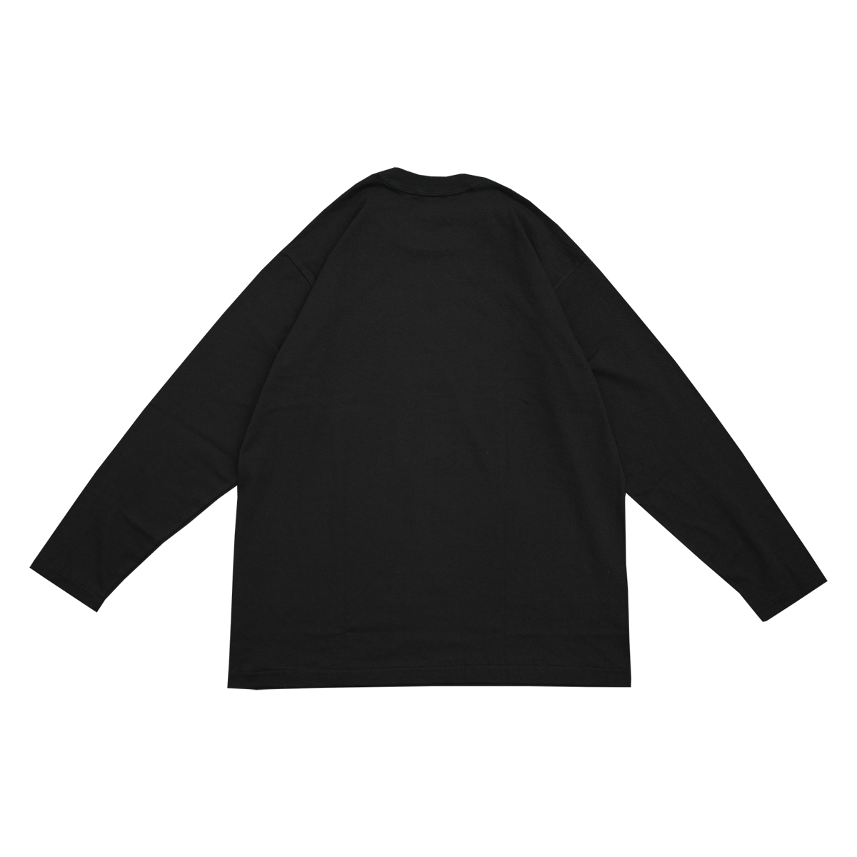 2月中旬発送] 山田五郎×久米繊維 LOGO EMBROIDERY L/S (黒色) | 山