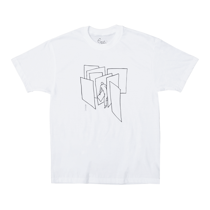 9月中旬発送] 浅野忠信×山田五郎 DOOR PRINT TEE - WHITE | 山田五