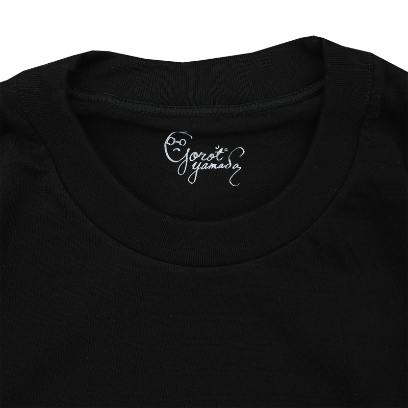 2月中旬発送] 山田五郎×久米繊維 LOGO EMBROIDERY L/S (黒色) | 山
