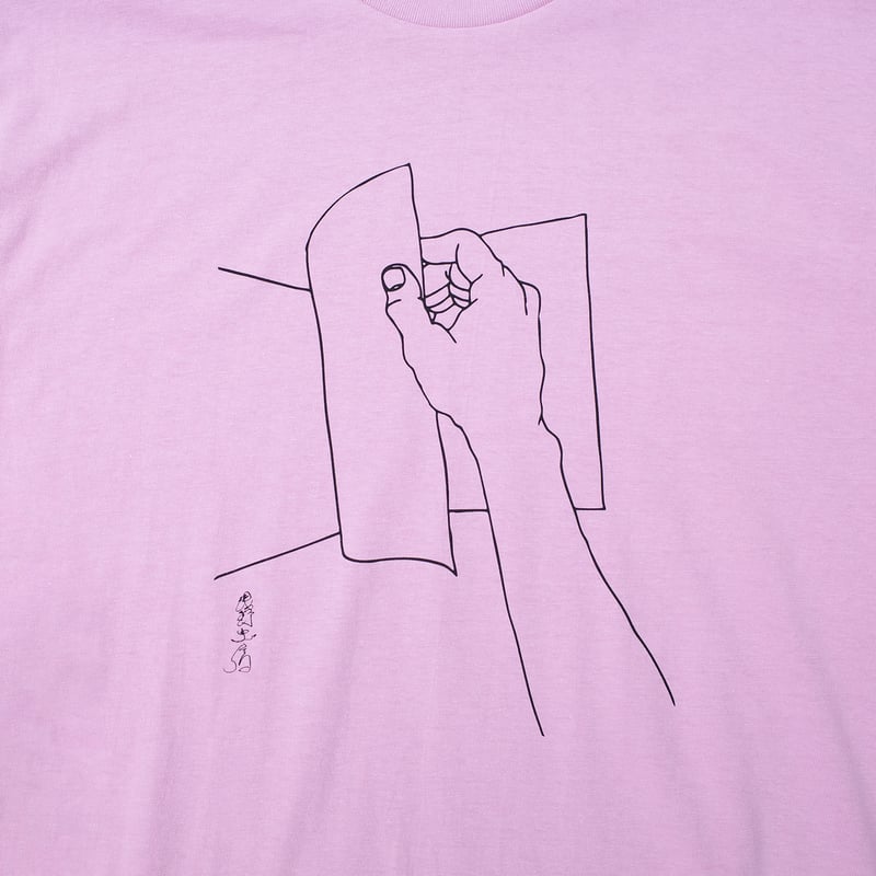 9月中旬発送] 浅野忠信×山田五郎 BOOK PRINT TEE - L.PINK | 山田