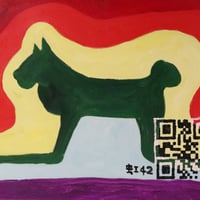 Niji0-QR#42 dog, F6, QR21(w_original art)
