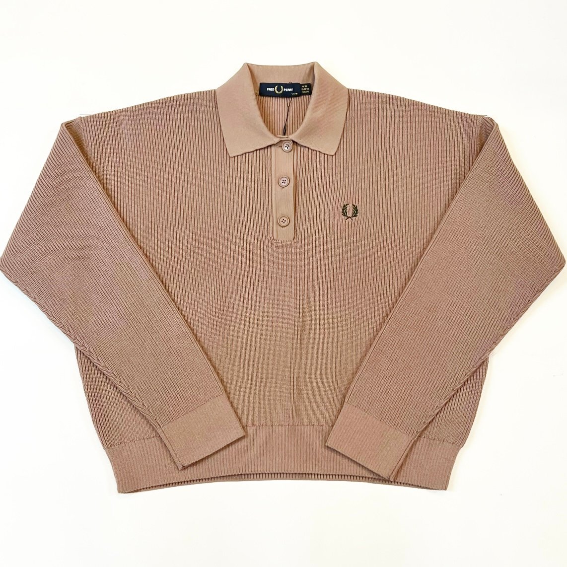 イタリア製 フレッドペリー コットンニット ポロシャツ　クリーニング済み FRED PERRY フレッドペリー［KNITTED SHIRTニットポロシャツ] | Ble