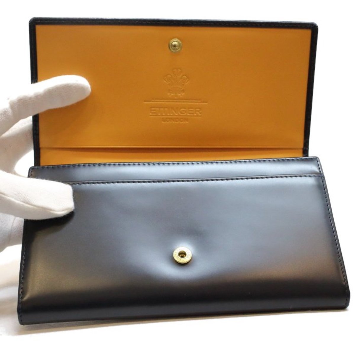 ETTINGER] BH2105E フラップ長財布 BLACK ◯在庫限り | Bless