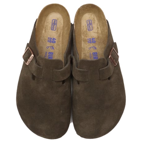 BIRKENSTOCKビルケンシュトック[ボストン スエード ソフトフットベット：MOCHA]