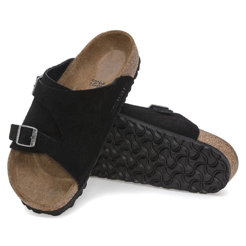 【美品】ビルケンシュトック　チューリッヒ　ブラックレザー　40 26.0㎝ BIRKENSTOCK ビルケンシュトック チューリッヒ スエードレザー