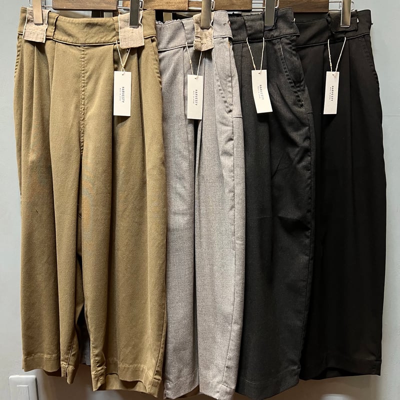 HARVESTY ハーベスティ ［ワイドエッグクロップドパンツ］ | Bless