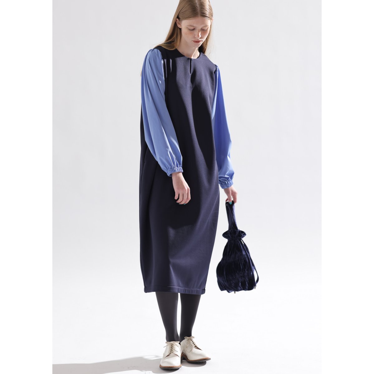 KELEN ケレン［ドッキング裏起毛ポンチワンピース］ | Bless ONLINE STORE