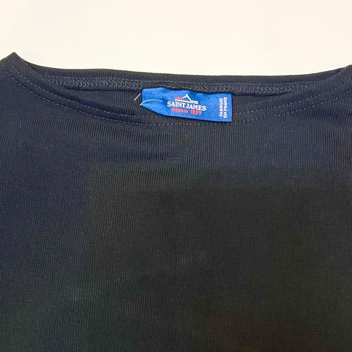 SAINT JAMES ウェッソン［ハートエルボーパッチ］ NOIR［黒（赤）］ SAINT JAMES ウェッソン ハートエルボーパッチ の通販。の通販。- AIDA