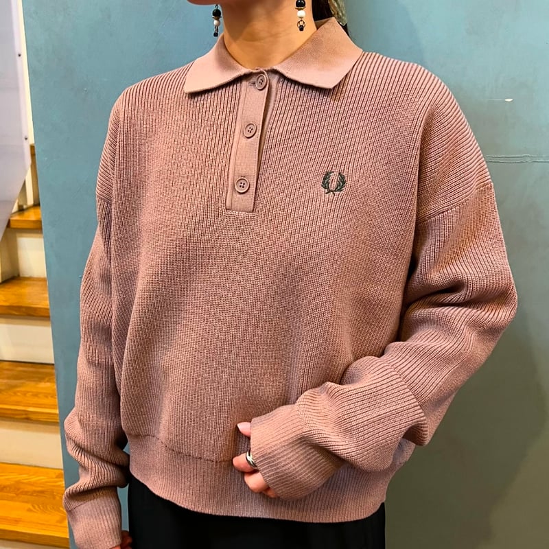 フレッドペリー ポロニット FRED PERRY Knitted Polo FRED PERRY（フレッドペリー） ポロシャツ Pique Stitch Knitted Polo
