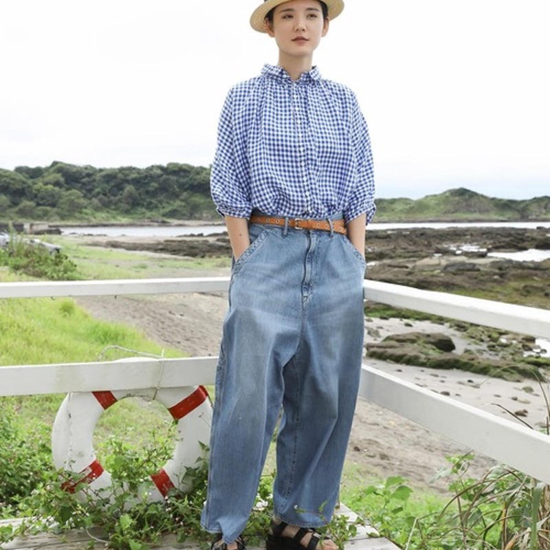 Brocante ブロカント［フレンチリネンギンガム グランシャツ］ | Bless 