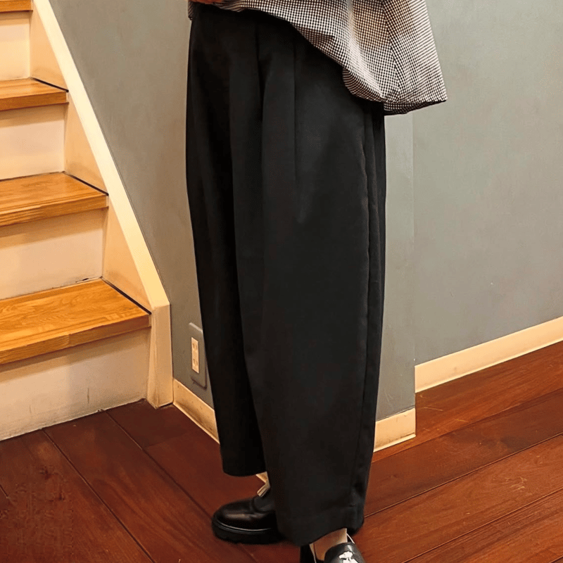 HARVESTY ハーベスティ ［ワイドエッグクロップドパンツ］ | Bless