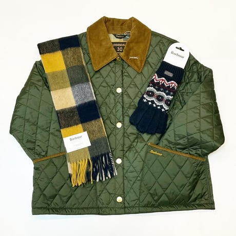 Barbourバブアー[30周年記念モデル LIDDESDALE / リデスデイル　クロップドレングス キルティング ブルゾン10]