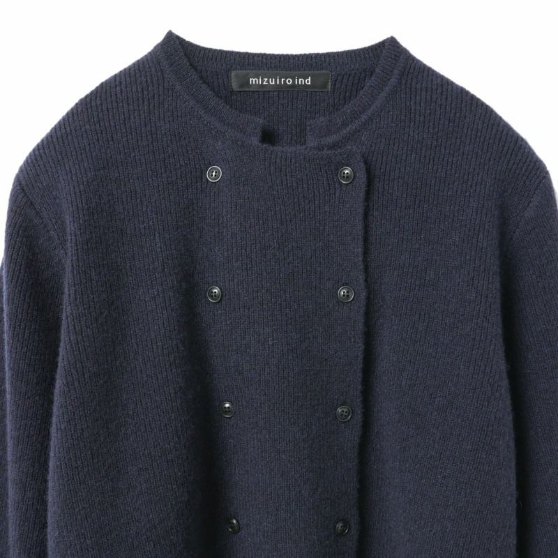 mizuiro ind ミズイロインド[ダブルブレストカーディガン] | Bless ONLI