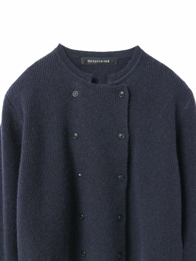 mizuiro ind ミズイロインド[ダブルブレストカーディガン] | Bless ONLI