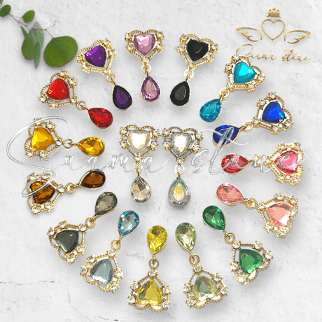 camel☆395☆パーツ☆ハートキラキラ(*^^*) CATEGORY ドロップストーン | すあまstone