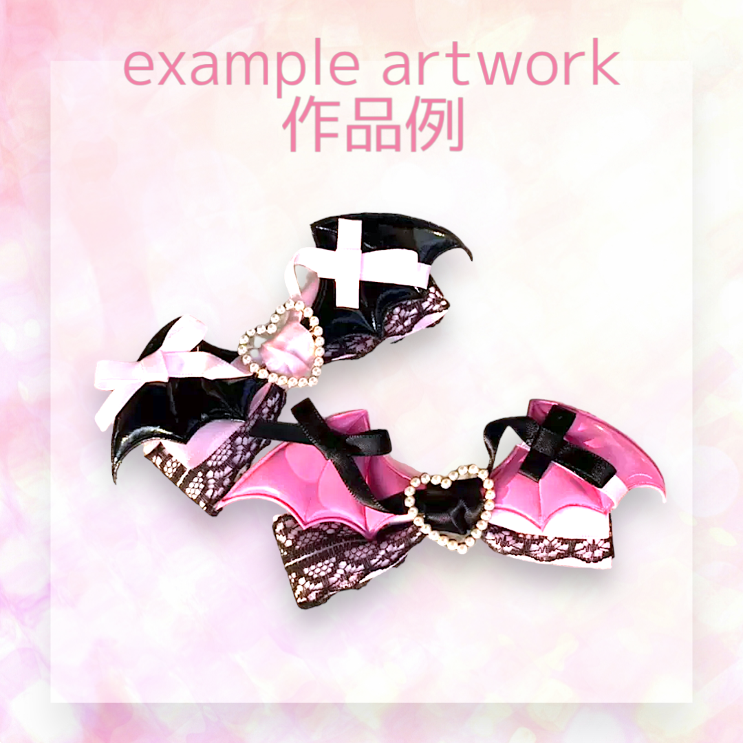 羽根パーツ 天使の羽 フエルト Devil Angel 布Devil | すあまstone