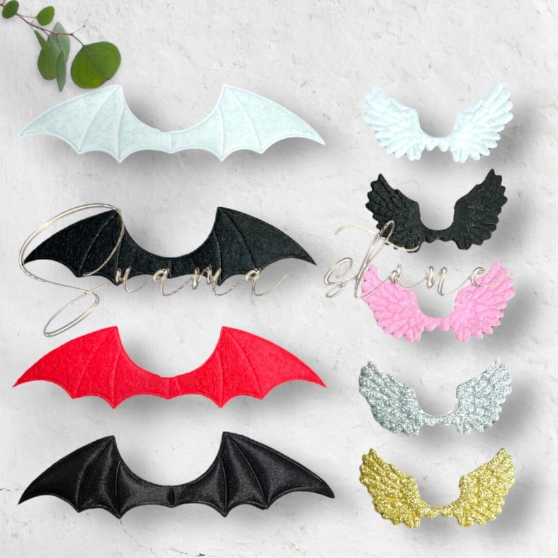 羽根パーツ 天使の羽 フエルト Devil Angel 布Devil | すあまstone