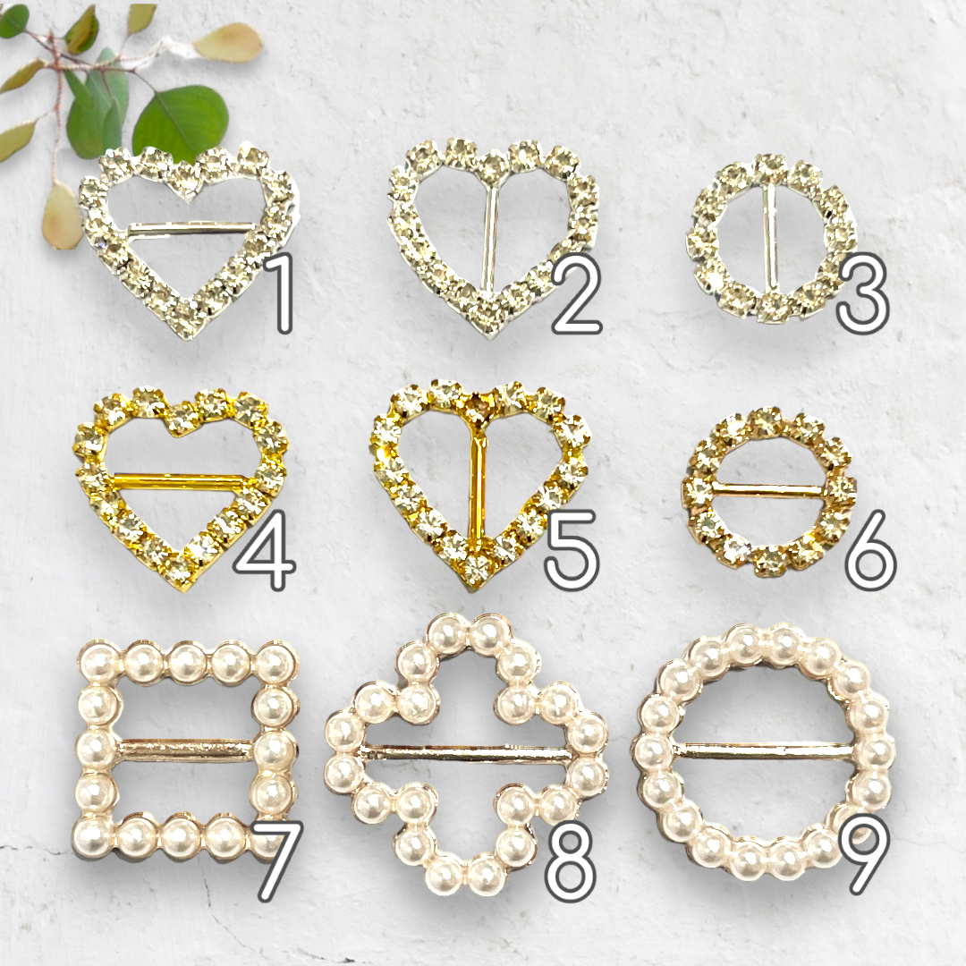 キラキラバックル ハート サークル ゴールド シルバー | すあまstone