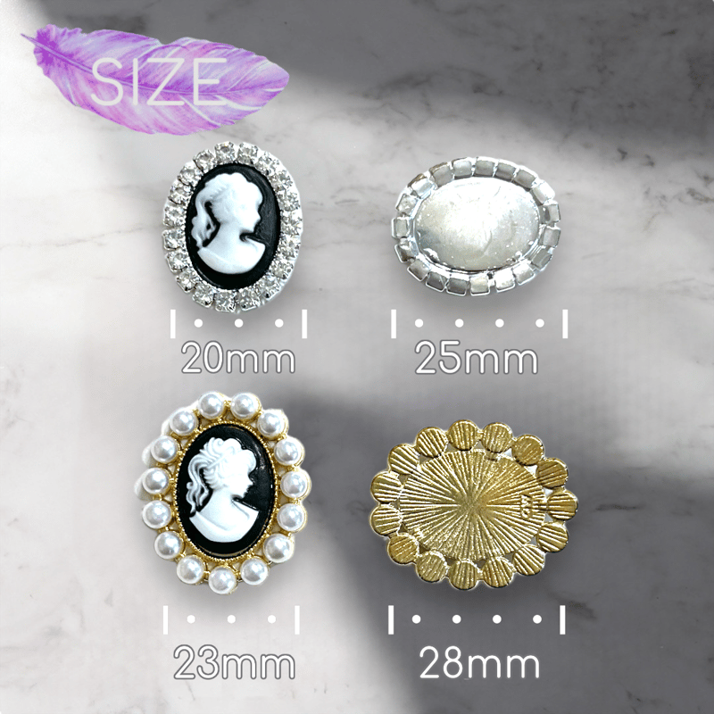 カメオパーツ ヴィンテージ風 2Type | すあまstone