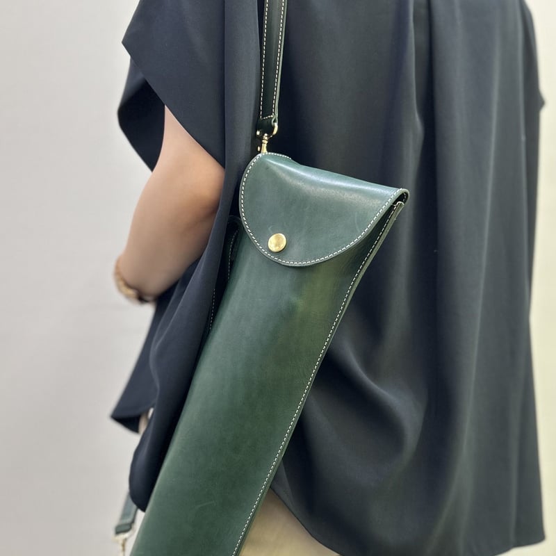 譜面台ケース 高級姫路レザー製【グリーン】 | イストファクトリー