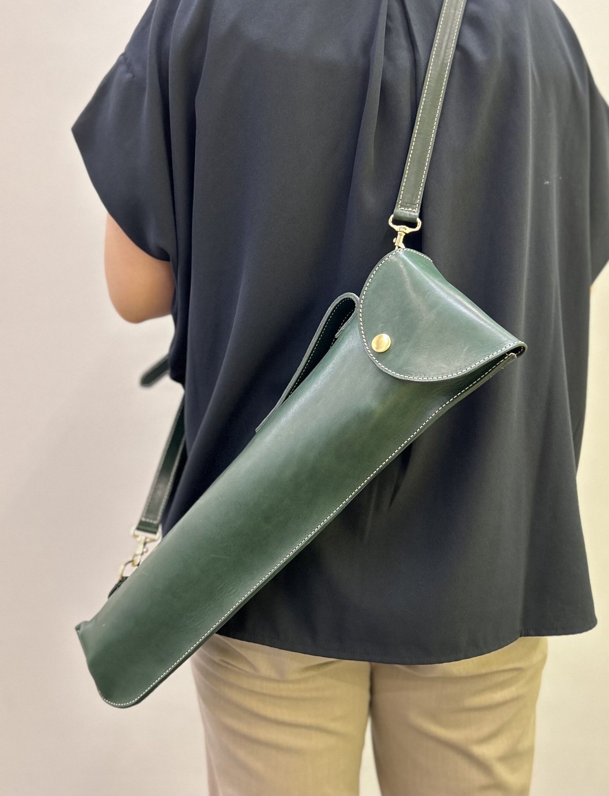 譜面台ケース 高級姫路レザー製【グリーン】 | イストファクトリー