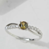 【リング】③Pt900 クロムスフェーン0.31ct