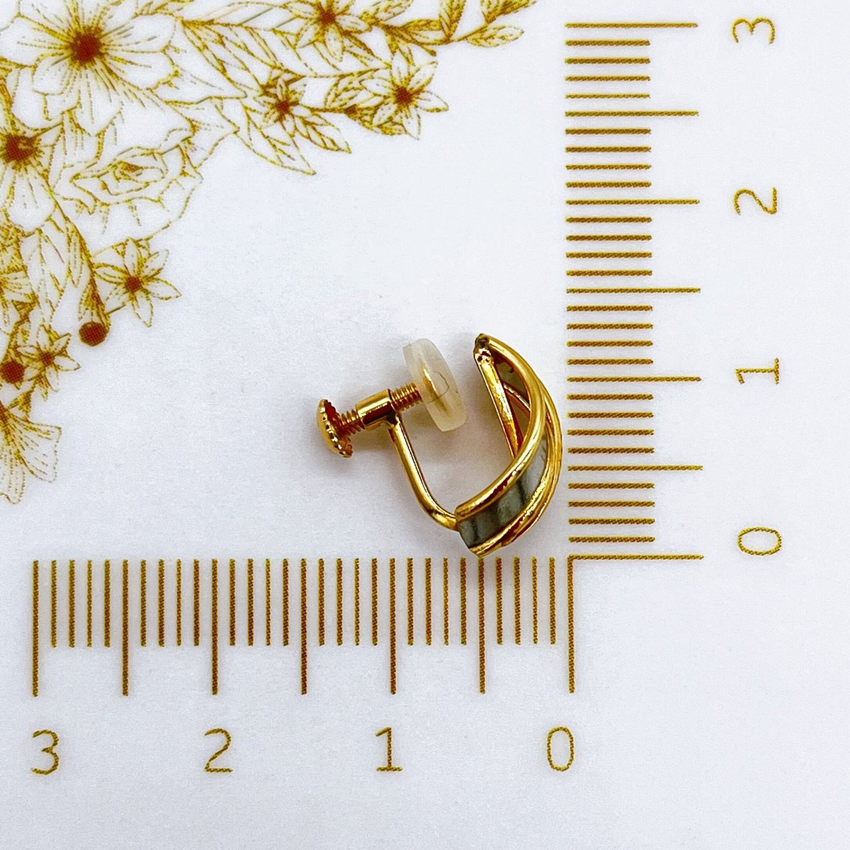 Pt/K18地金イヤリング | harmona.jewelry