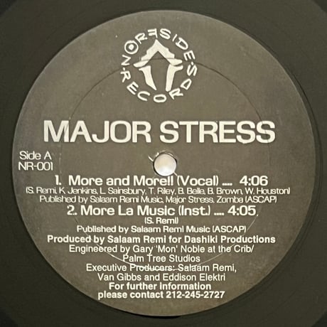 MAJOR STRESS - More And More