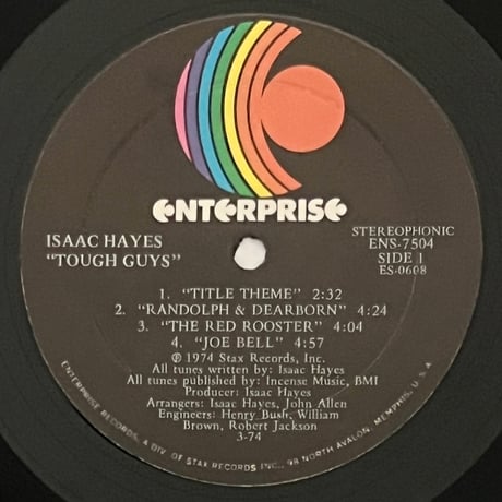Isaac Hayes - Tough Guys (Music From The Soundtrack Of The Paramount Release 'Three Tough Guys')