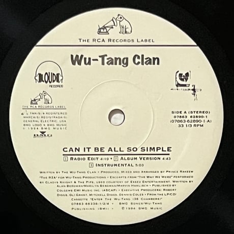 Wu-Tang Clan - Can It Be All So Simple / Wu-Tang Clan Ain't Nuthing Ta F' Wit