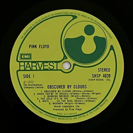 Pink Floyd - Obscured By Clouds