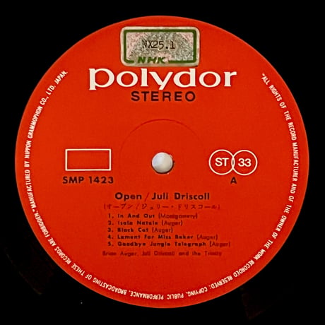 Julie Driscoll, Brian Auger & The Trinity - Open