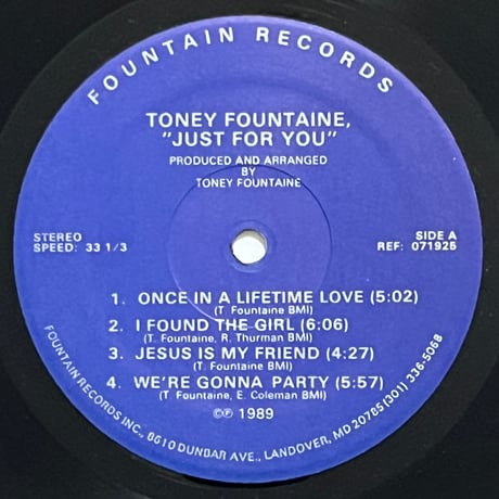 Toney Fountaine - Just For You