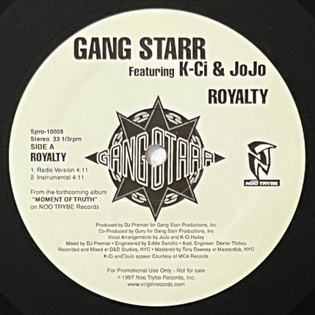Gang Starr Featuring K-Ci & JoJo - Royalty