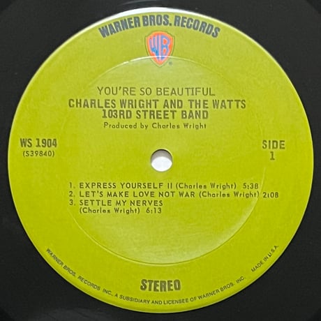 Charles Wright And The Watts 103rd Street Band - You're So Beautiful