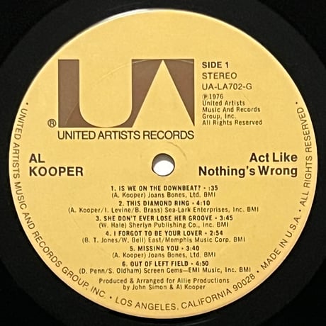 Al Kooper - Act Like Nothing's Wrong