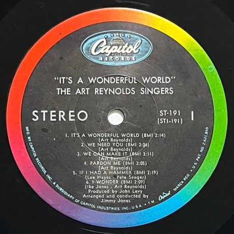 The Art Reynolds Singers - It's A Wonderful World