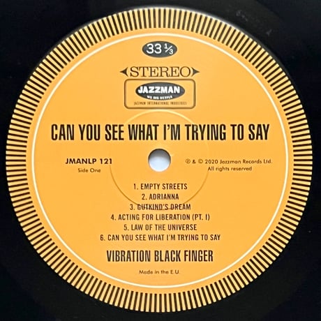 Vibration Black Finger - Can You See What I'm Trying To Say
