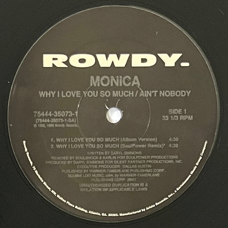 Monica - Why I Love You So Much / Ain't Nobody