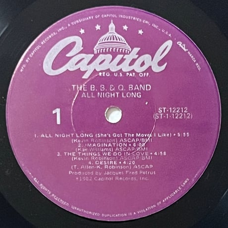The B.B. & Q. Band - All Night Long