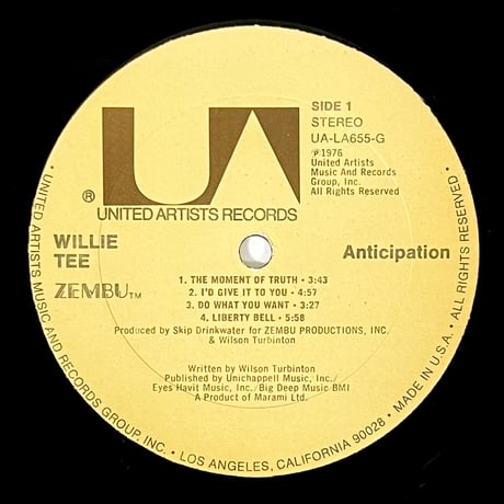 Willie Tee - Anticipation
