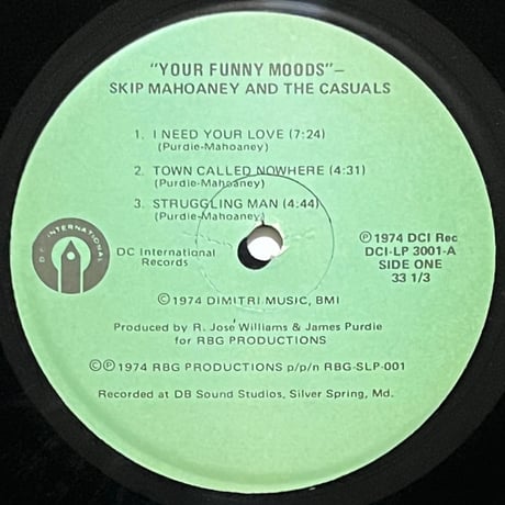 Skip Mahoaney & The Casuals - Your Funny Moods