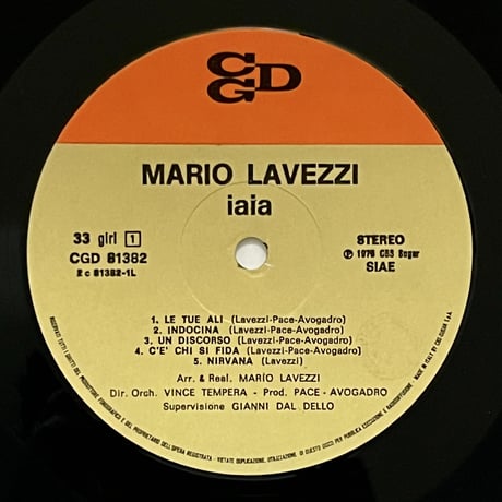 Mario Lavezzi - Iaia
