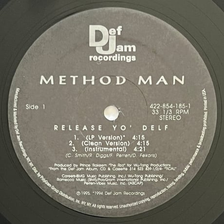 METHODMAN - RELEASE YO’ DELF