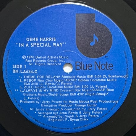 Gene Harris - In A Special Way