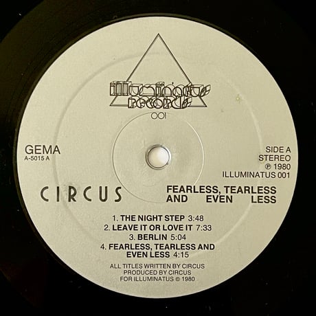 Circus - Fearless Tearless And Even Less