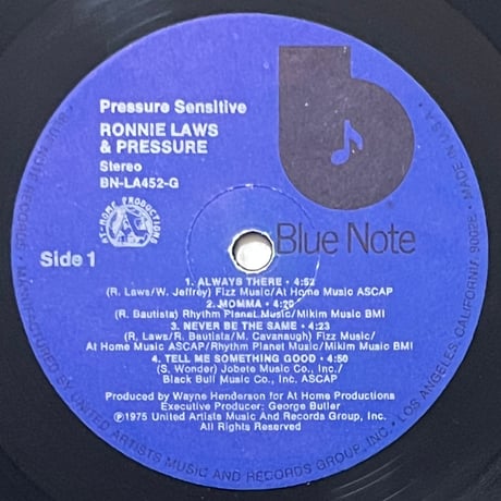 Ronnie Laws & Pressure - Pressure Sensitive