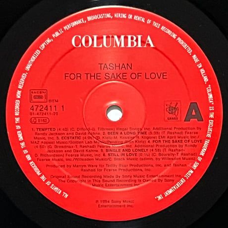 Tashan - For The Sake Of Love