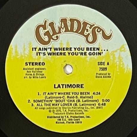 Latimore - It Ain't Where You Been... It's Where You're Goin'