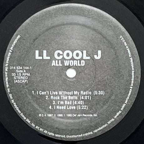 LL COOL J - ALL WORLD